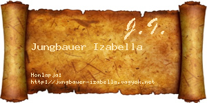 Jungbauer Izabella névjegykártya